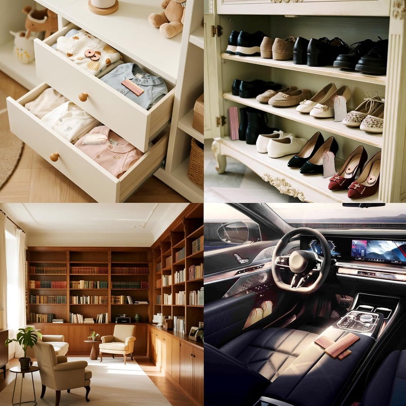 Cedar Space Cedar Blocks for Clothes Storage 80Pcs, Cedar Ball and Chips for Closets and Drawers,Natural Cedarwood for Closets, Fresh Scented Sachets - Image 5